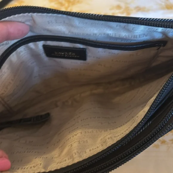 LAUREN RALPH LAUREN | Blue and white gingham crossbody bag - Picture 4 of 11